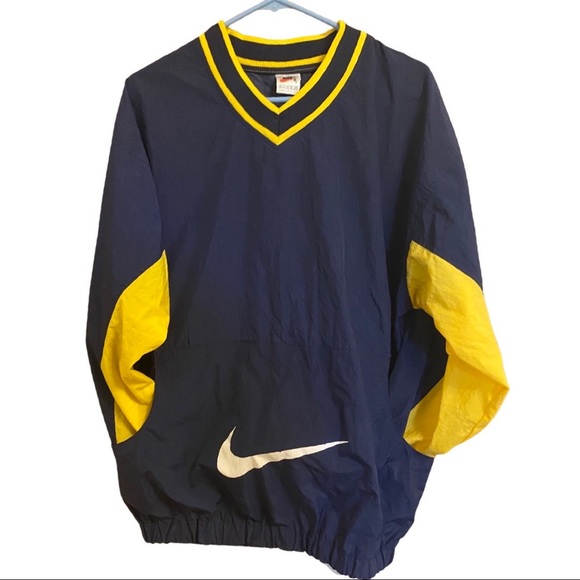 Vintage Center Nike Swoosh Pullover Windbreaker Jacket - Picture 3 of 9